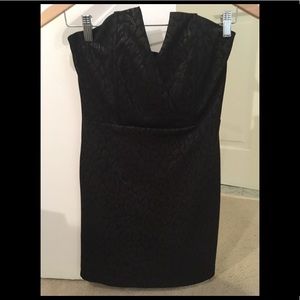 Fun Strapless Cocktail Dress with Gold Detail